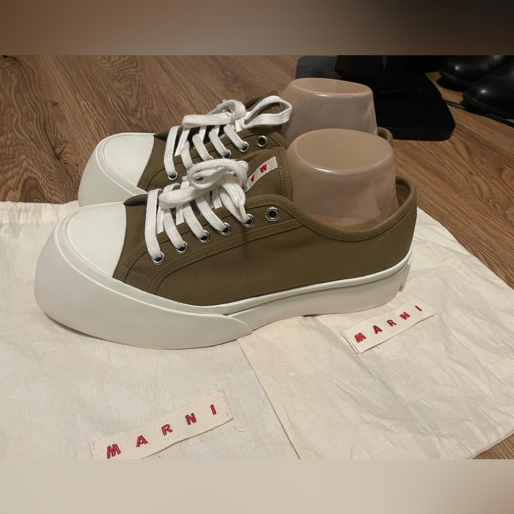 Marni Pablo Canvas Brown Sneakers U.S 8 | EU 41 - Picture 5 of 8
